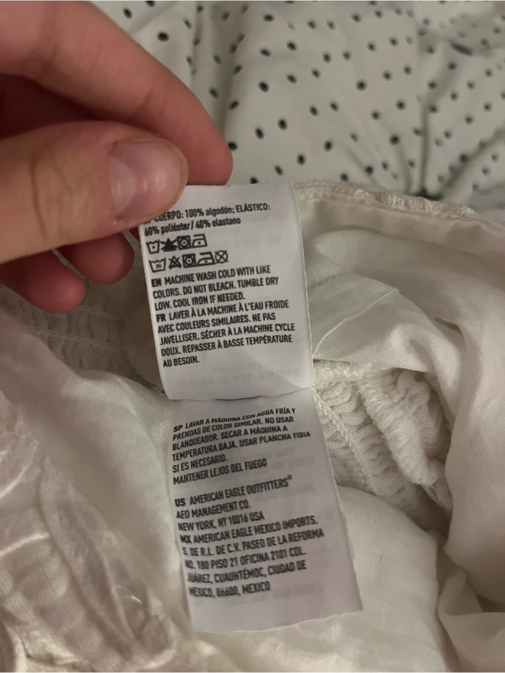 American Eagle Bandana White Embroidered Top - Women’s Small - Picture 8 of 8
